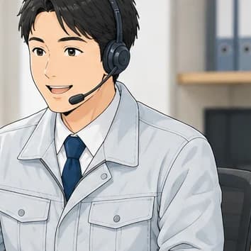 ヘッドセットで相談を受けるスタッフ